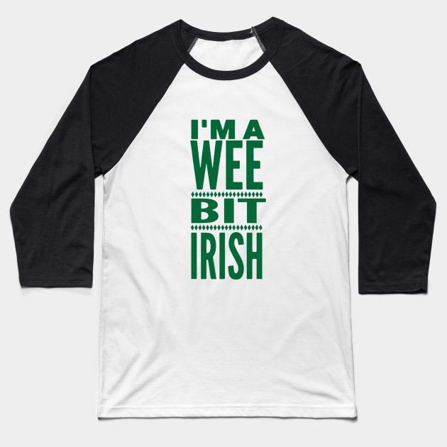 Irish St. Patrick Day Baseball T-Shirt by wizooherb